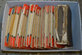 Ordnance Survey maps and a cookery book.