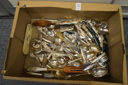A quantity of King's pattern and other flatware.