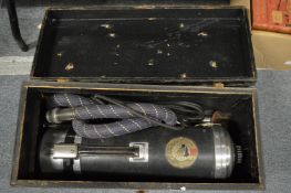 An old Electrolux hoover in original wooden case.