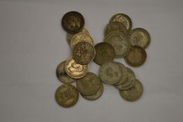 Twenty sixpence pieces.