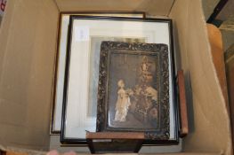 A small group of prints.