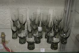 A similar collection of Holmegaard Canada glasses.