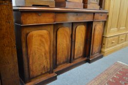 A 19th century mahogany sideboard.