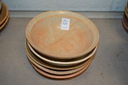 Five Chinese terracotta bowls.