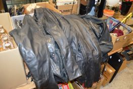 A quantity of bike leathers.
