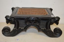 A good Anglo Indian carved ebony stand.