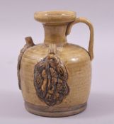 A SMALL CHANGSHA KILN POTTERY EWER, 13cm high.