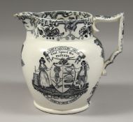 A GOOD TRANSFER PRINTED JUG 