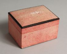 AN ART DECO SHAGREEN BOX AND COVER. 3.5ins.