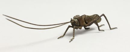 A JAPANESE BRONZE ARTICULATED LOCUST.