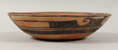 A PRE-COLUMBIAN MEXICO, LATE, CLASSIC PERIOD VERACRUZ. A D 600 - 900 BOWL. 9ins diameter.