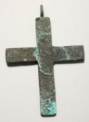 A LARGE ROMAN CAST IRON CROSS. 5.5ins long.