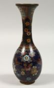 A JAPANESE CLOISSONE ENAMEL VASE, 6.5ins high.