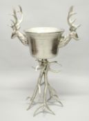 A LARGE STAG WINE COOLER on a stand. 42ins high.