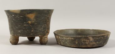 A PRE-COLUMBIAN MEXICO PROTOCLASSIC / CLASSIC PERIOD A D 250 - 650 BOWL AND DISH from Cholula.