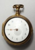 A VERGE POCKET WATCH AND CASE, Rich Payton, Gloucester. No. 265.