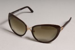 TOM FORD SUNGLASSES in a folding case.