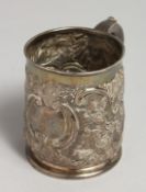 A GEORGE I BRITTANIA STANDARD MUG. London, 1720, maker William Fleming.