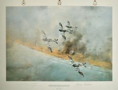 Robert Taylor, '144 Canadian Wing over the Normandy Beaches, 6th June 1944' limited edition print,
