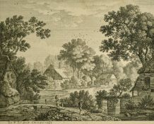 George and John Smith of Chichester, two 18th Century engravings, rustic landscapes, 4.5