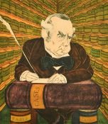 After Edmond Xavier Kapp, Circa 1925, a group of five caricatures for the Law Journal, each 12