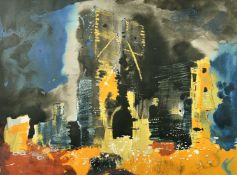 John Piper (1903-1992) British, 'Ruined Church, Bawsey', Circa 1982, screen print, signed in