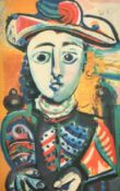 After Picasso, 'Jeune Femme Assise dans un Fauteil', colour print, 21.5