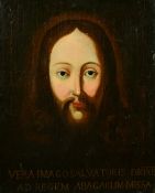 An Old Master head study of Christ, with inscription 'Vera Imago Salvatoris DNIXR Ad Regem