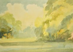 A collection of 20th Century watercolours, landscapes, street views and interior scenes from 5