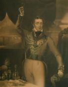 William Say after M.W. Sharpe, A pair of early 19th Century mezzotints, 'The Army' and 'The Navy',
