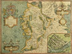 John Speed a hand-coloured engraved map, 'The province of Connaugh' published 1610 or later, 16