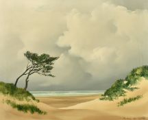 Pierre de Clausade (1910-1978) French, 'The Dunes at Arcachon', oil on canvas, signed Andre de