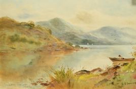 N.B. James (19th Century), A pair of Loch scenes, one of Innisfullen Isle, Killarney, the other of
