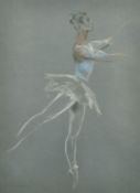 John Rattenbury Skeaping (1901-1980) British, a study of a ballerina, charcoal and chalk, signed and