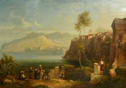 Henry Gibson Duguid (1805-1860) Scottish, A pair of Continental views, one of the Bay of Naples