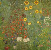 After Klimt, 'Bauerngarten', colour print, 11.5