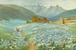 After J. Macwhirter, 'June in the Austrian Tyrol', colour print, 10.5