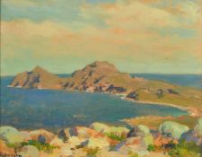 Edward Roworth (1880-1964) South African, 'Cape Point and Vasco de Gama Head from Cannonberg', oil