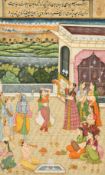 19th Century Indian School, Krishna dancing with his ladies in waiting, 10