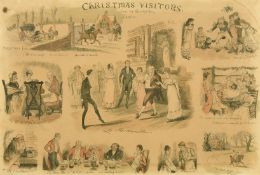 After Randolph Caldecott, American, Circa 1876, 'Christmas Visitors from my Grandfather's Sketches',