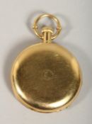 A GOOD HEAVY 18CT GOLD POCKET WATCH by JULES TURGRENSEN, No. 102333 in its original leather case.