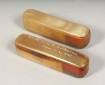 TWO SEALS, 2.5ins long.