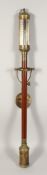 A GOOD SHIP'S BAROMETER by ROSETTI, LONDON. 36ins long