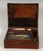 VARIOUS DRAWING INSTRUMENTS in matching cases.