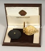 A JAEGER - LE COULTRE 18CT GOLD COCKTAIL WATCH, NO. 910 - 4 21 - 1412274, with leather pouch, box