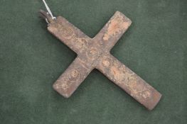 A large Roman cross.