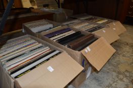 Five large boxes of classical and other records.