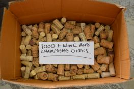 In excess of one thousand wine and champagne corks.