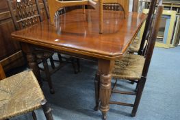 A Victorian dining table.