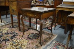 A good Victorian rosewood and marquetry envelope card table.